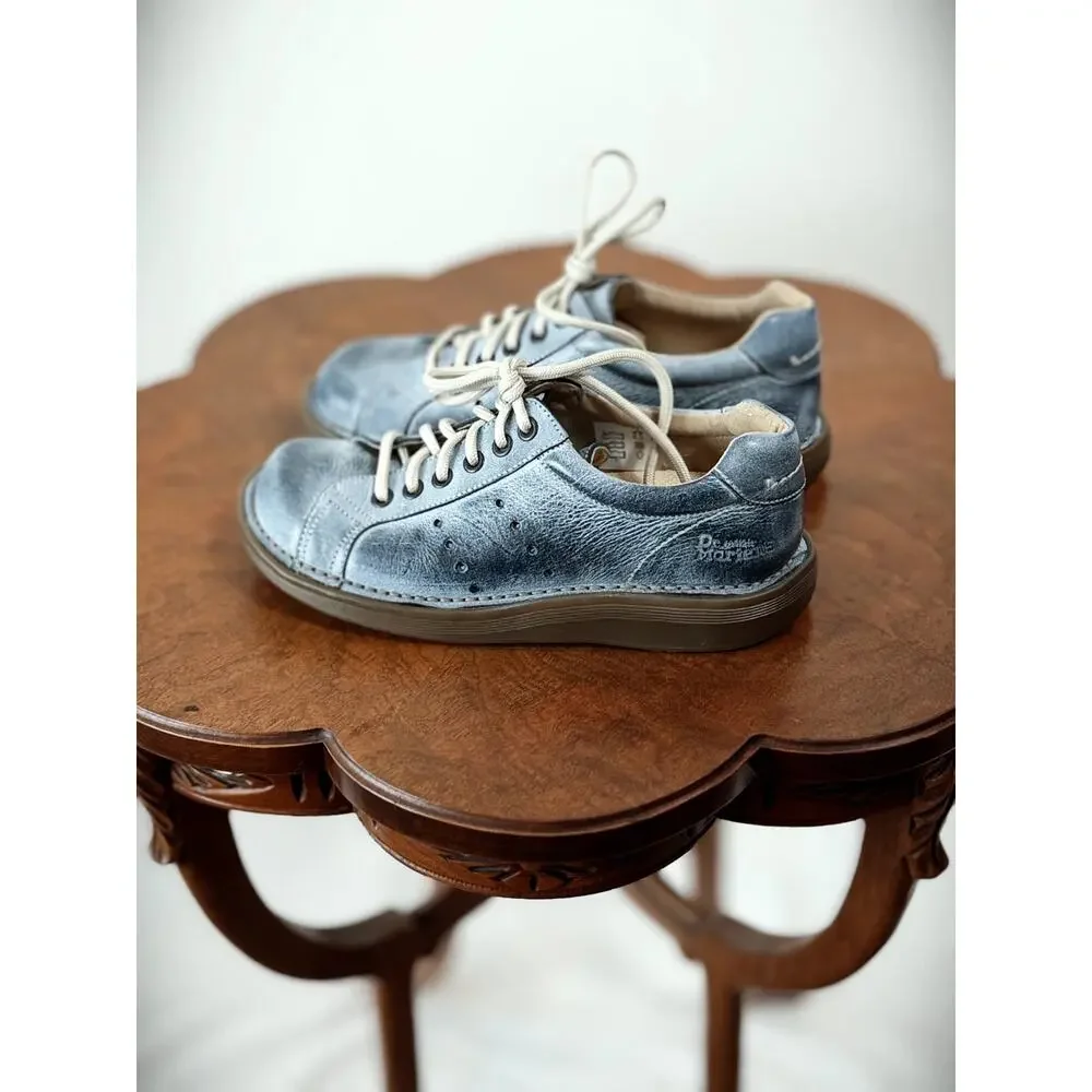 Dr. Martens  Portugal Blue Oxford Lace Up Loafer Men's US 5 Women's US 6  #0001